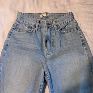 Madewell High Rise Light Wash Jeans
